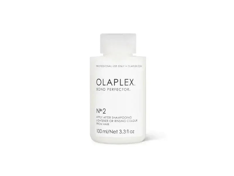 Olaplex No. 2 Bond Perfector hair treatment 100ml bottle on white background
