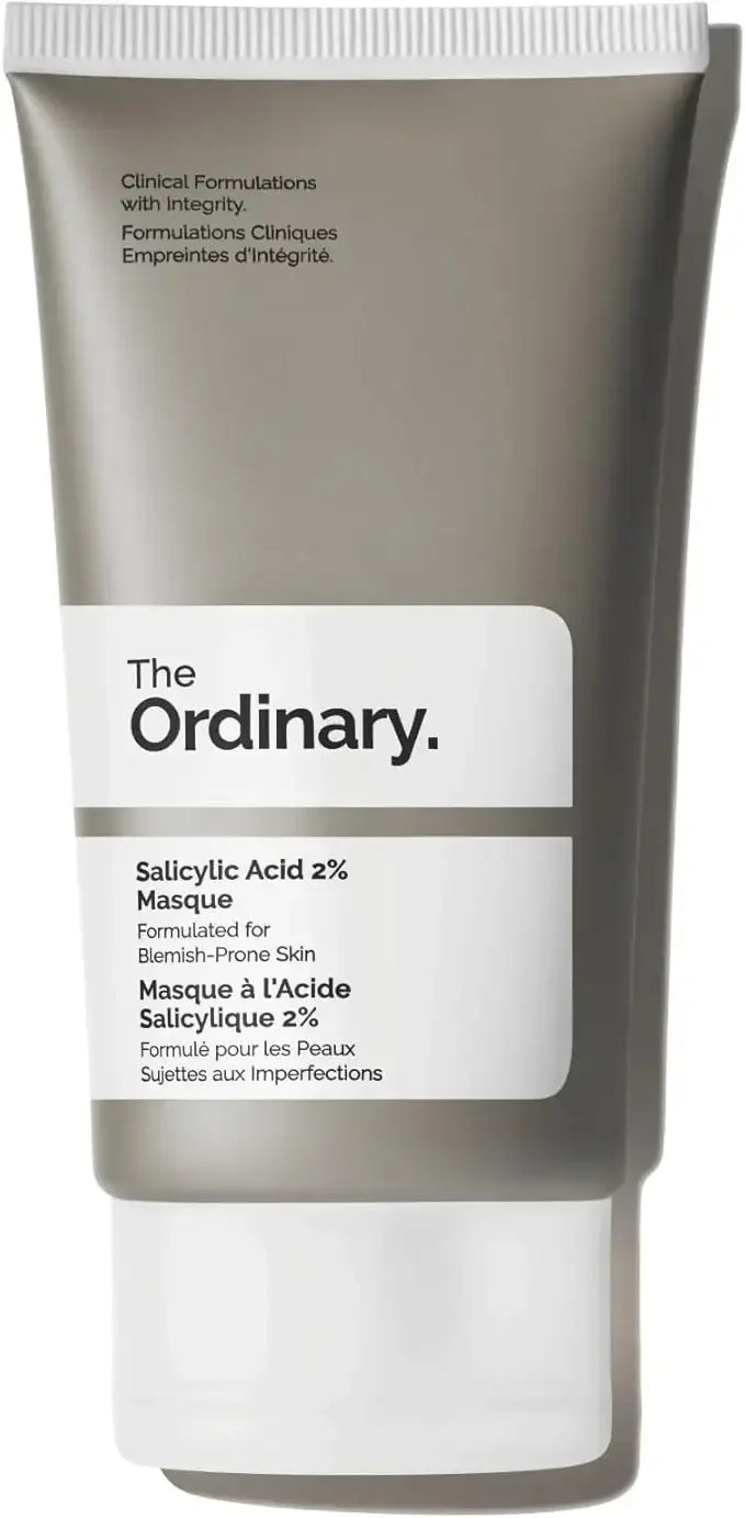 The Ordinary Salicylic Acid 2% Masque tube for blemish-prone skin, skincare product