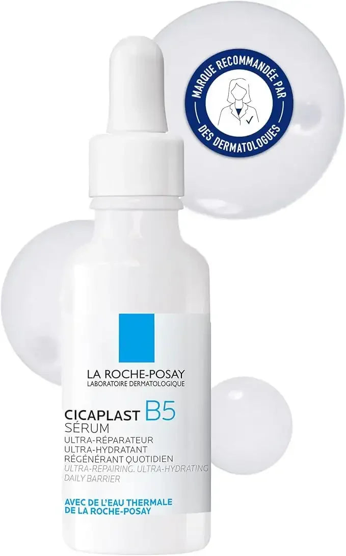 La Roche-Posay Cicaplast B5 Serum dropper bottle, hydrating skin care product