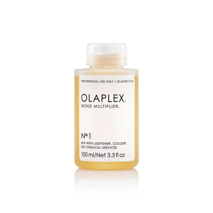 Olaplex No.1 Bond Multiplier hair treatment 100ml bottle on white background