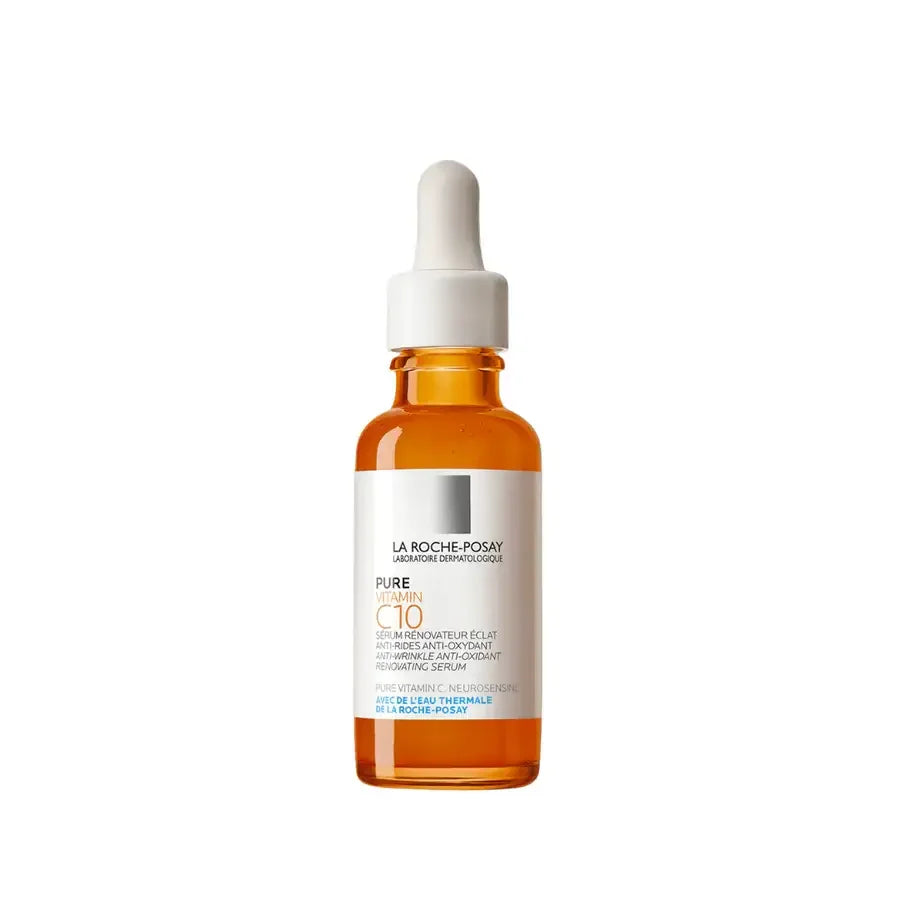 La Roche-Posay Pure Vitamin C10 serum in amber dropper bottle for skincare