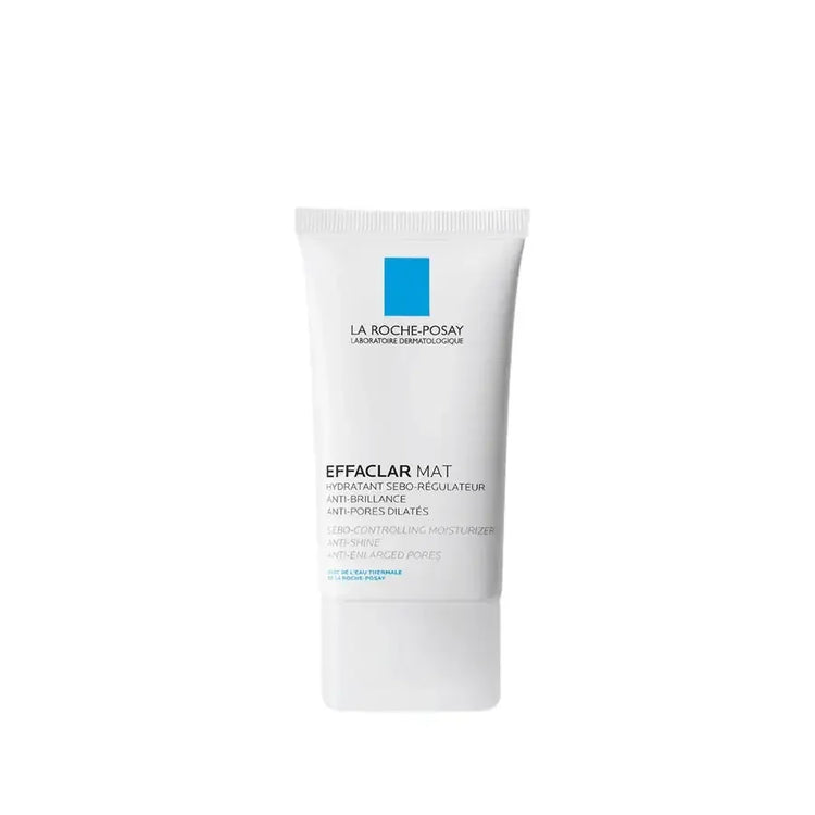 La Roche-Posay Effaclar Mat moisturizer tube for oily skin, anti-shine, pore minimizing