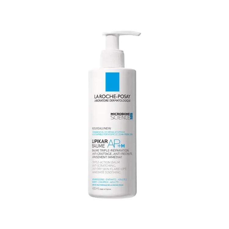 La Roche-Posay Lipikar Baume AP+M moisturizing lotion for dry, sensitive skin, 400ml pump bottle