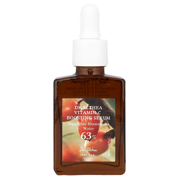 Dr. Althea Vitamin C Boosting Serum brown glass dropper bottle with product label